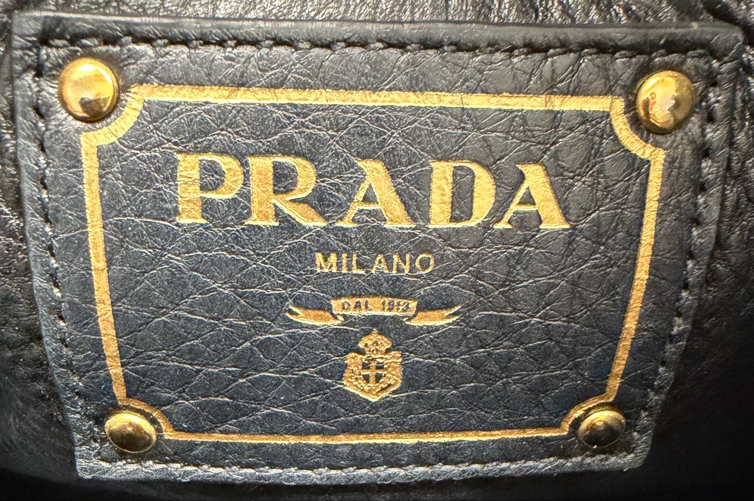 Prada Vitello Daino Zippers Crossbody Sling in Black