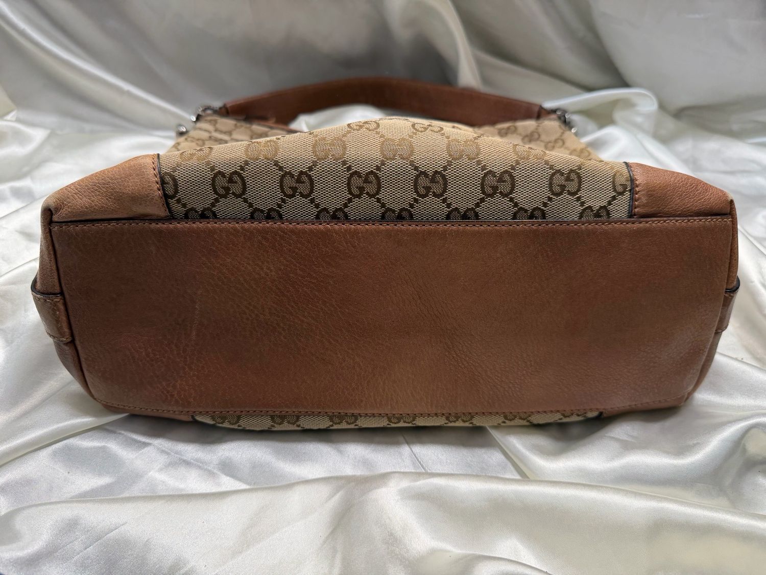 Gucci Monogram Canvas Miss Gg Hobo Shoulder