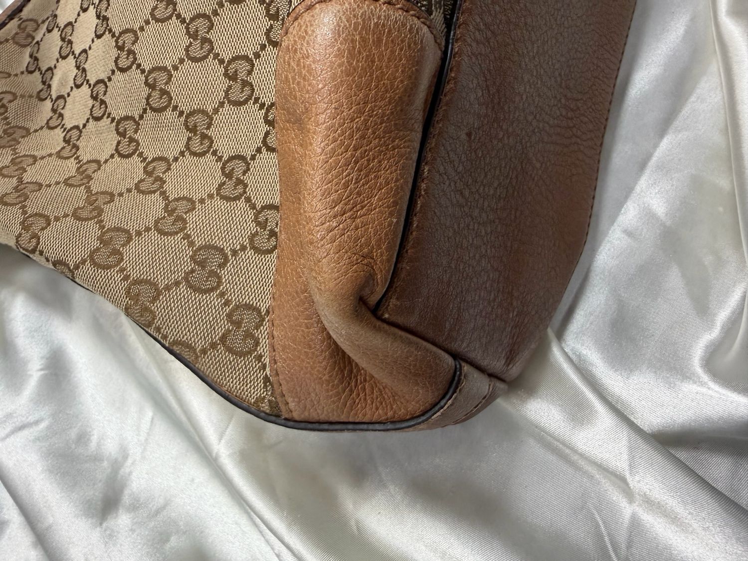 Gucci Monogram Canvas Miss Gg Hobo Shoulder