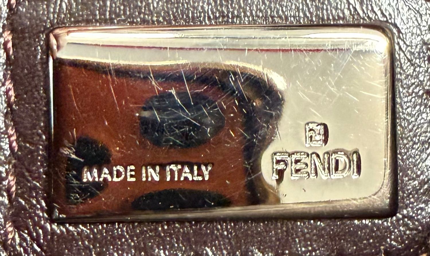 Fendi Zucchino Flap Messenger Sling Crossbody
