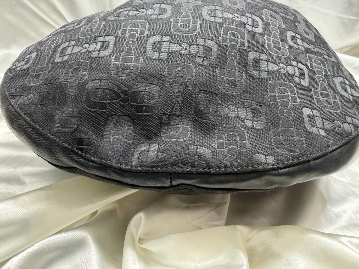 Gucci Monogram Horsebit Canvas Hobo Shoulder