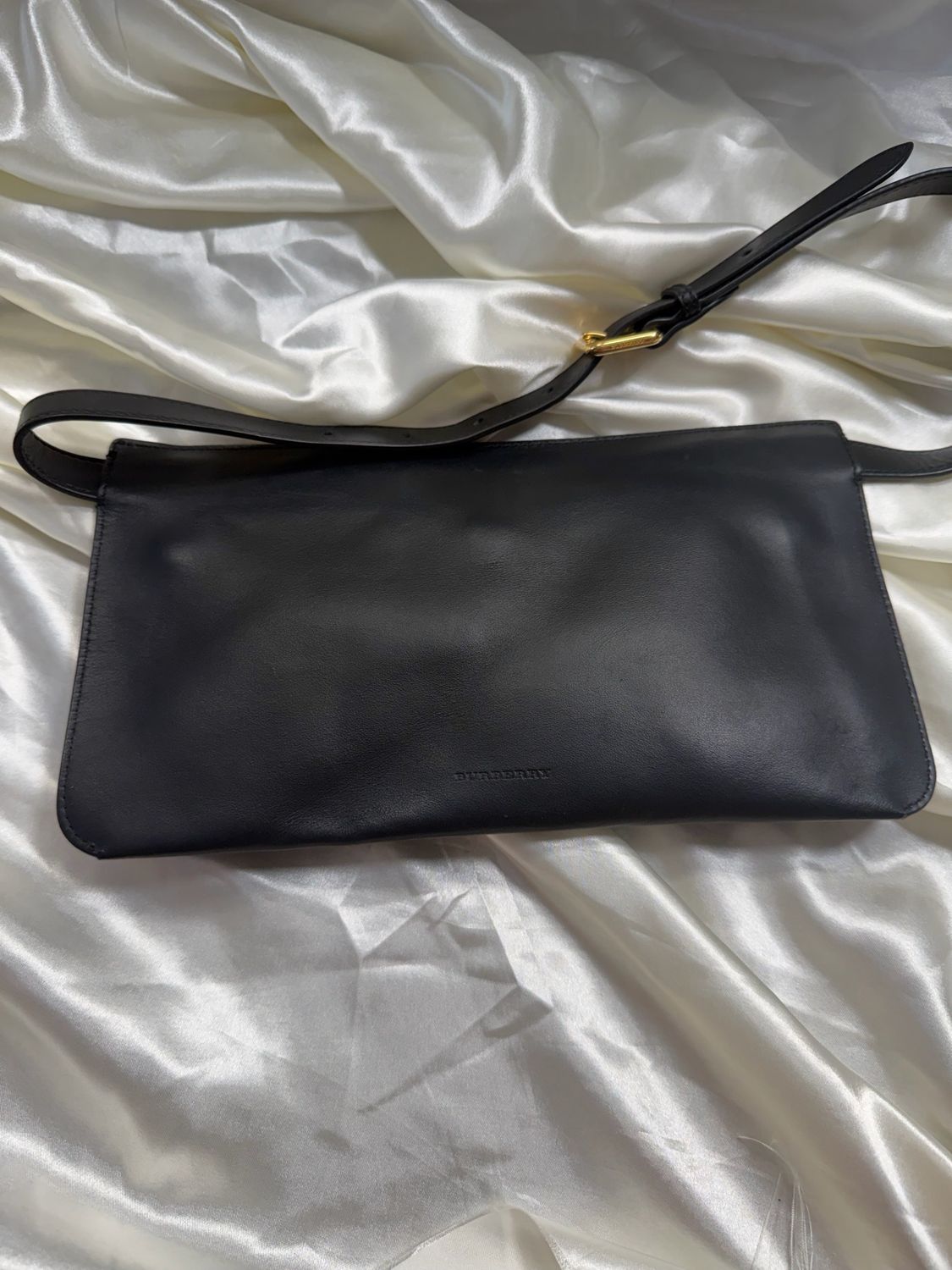 Burberry Belt Bum Bag Leather in Black