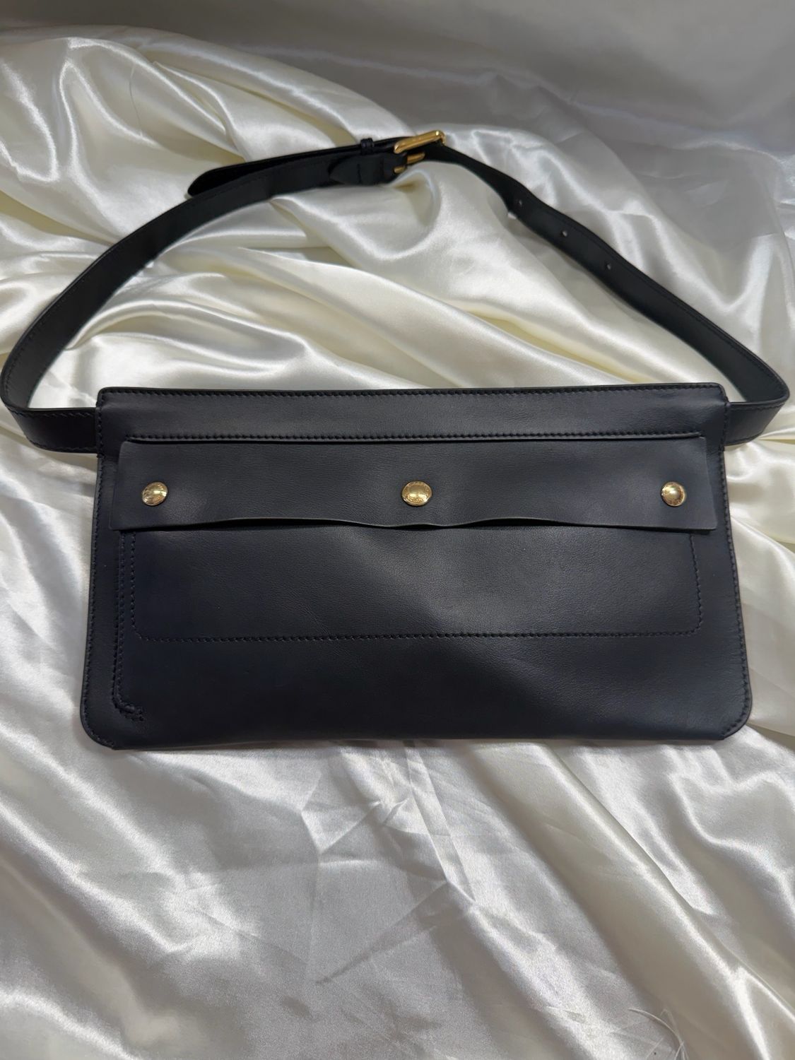 Burberry Belt Bum Bag Leather in Black