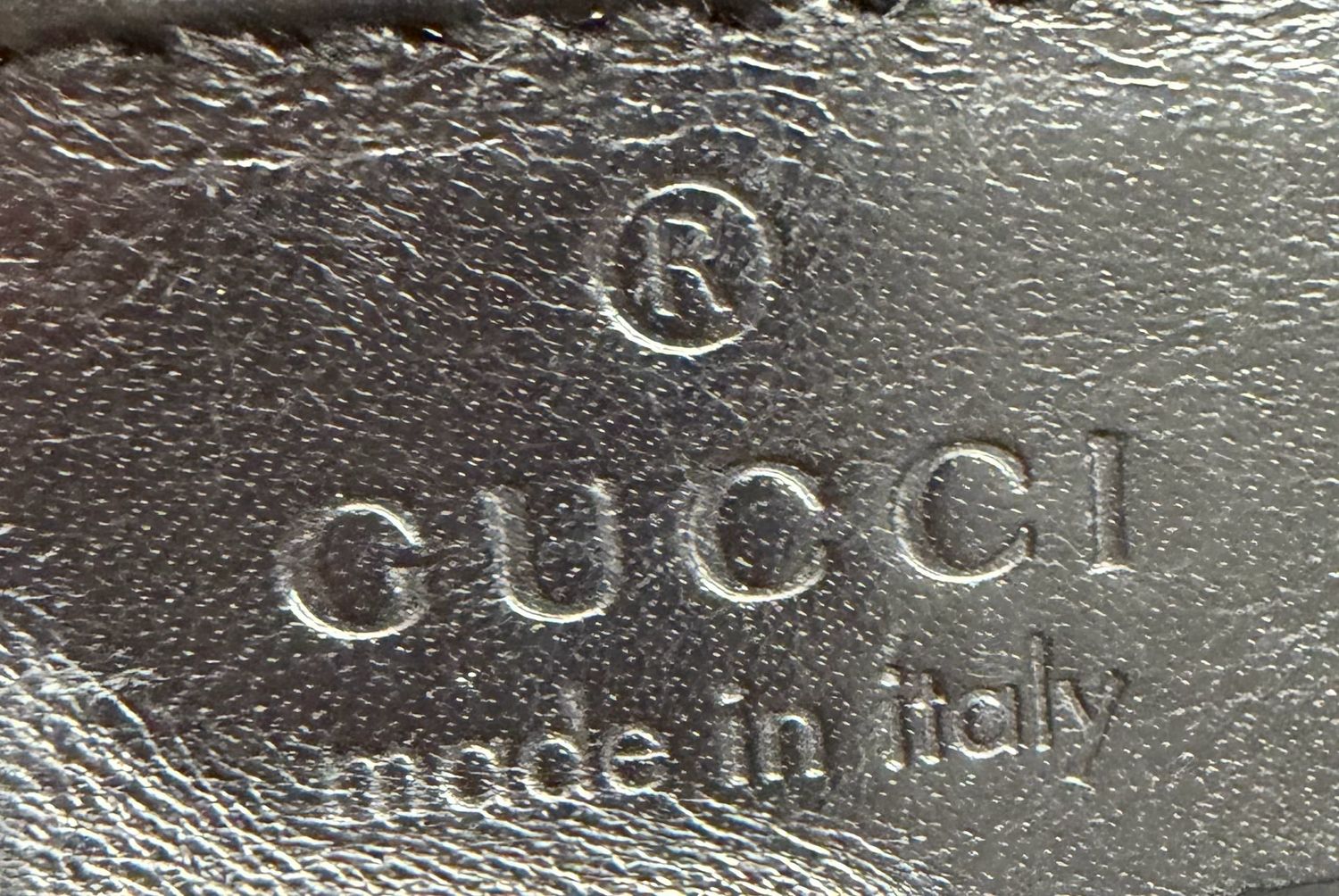 Gucci Mongram Canvas Denim Tote Front Zipper in Black