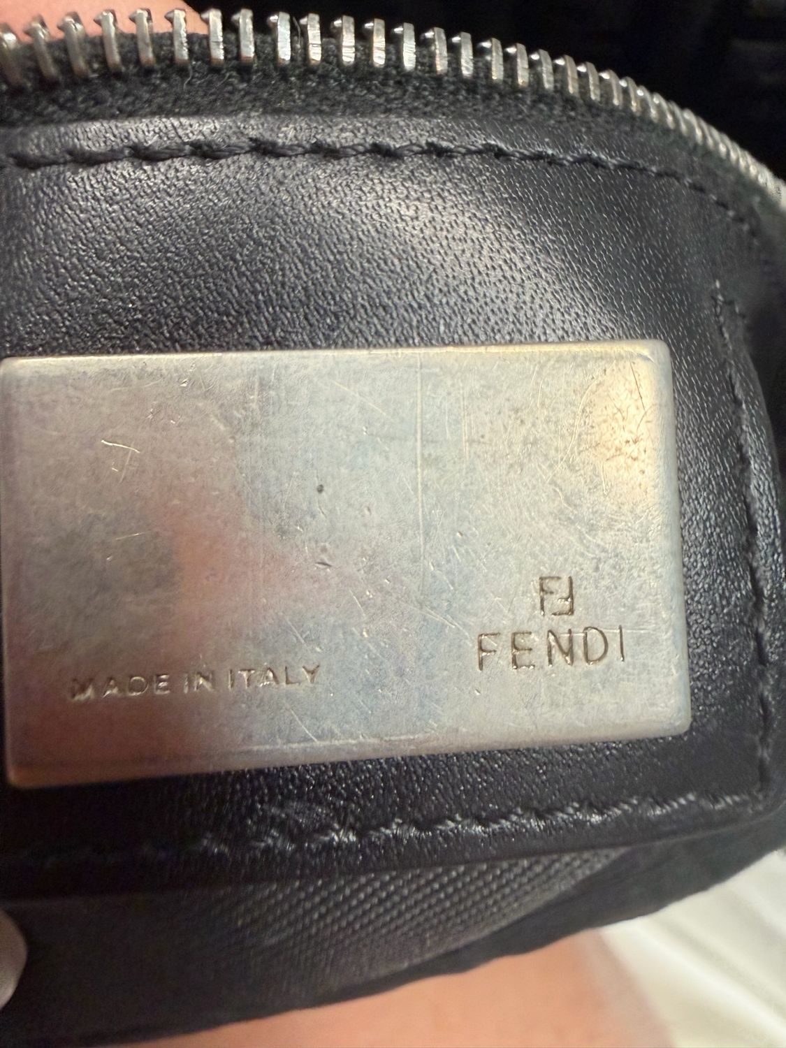 Fendi Zucca Mama Baguette Hobo Shoulder Bag