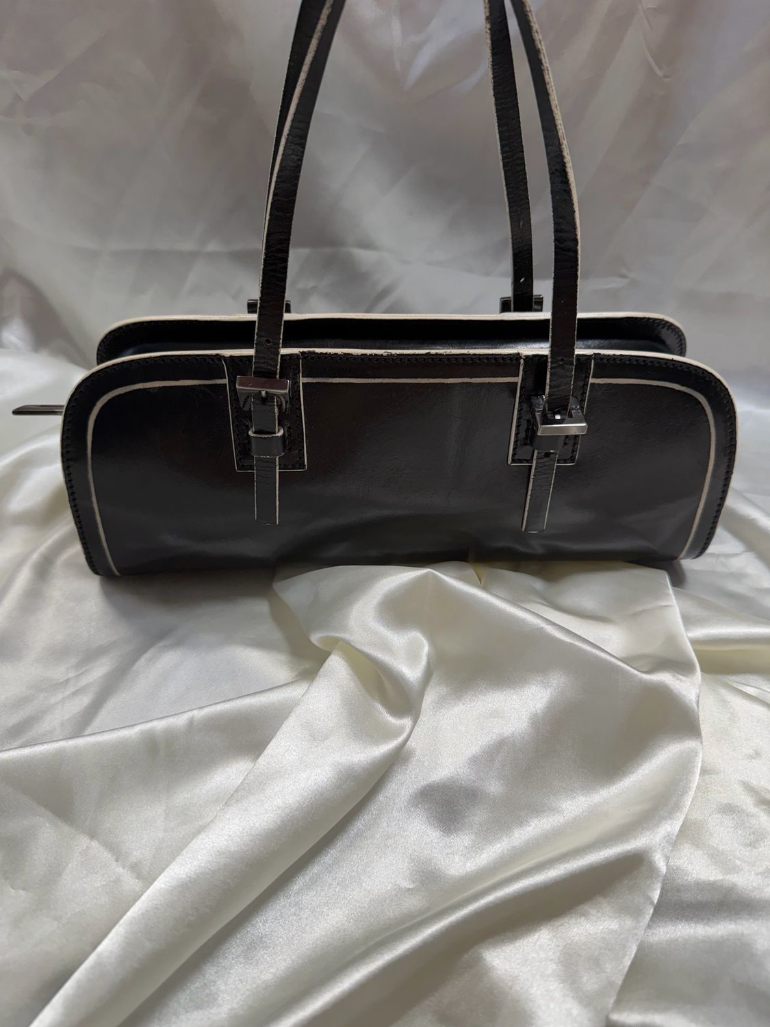 Fendi Borsa Mano Bowler Eastwest Tote Shoulder Bag in Black