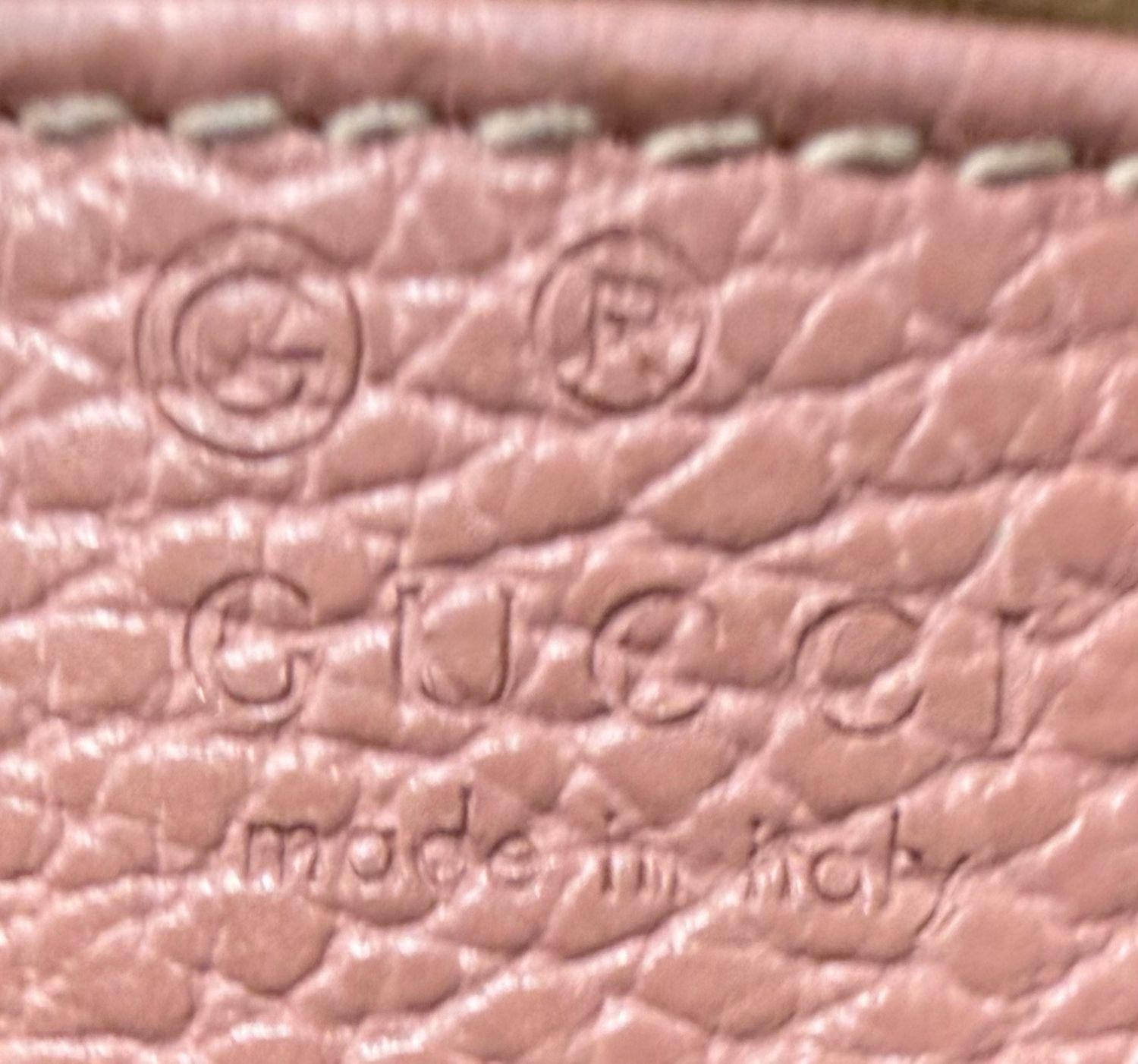 Gucci Pebbled Leather Convertible Dollar Interlocking Sling Crossbody
