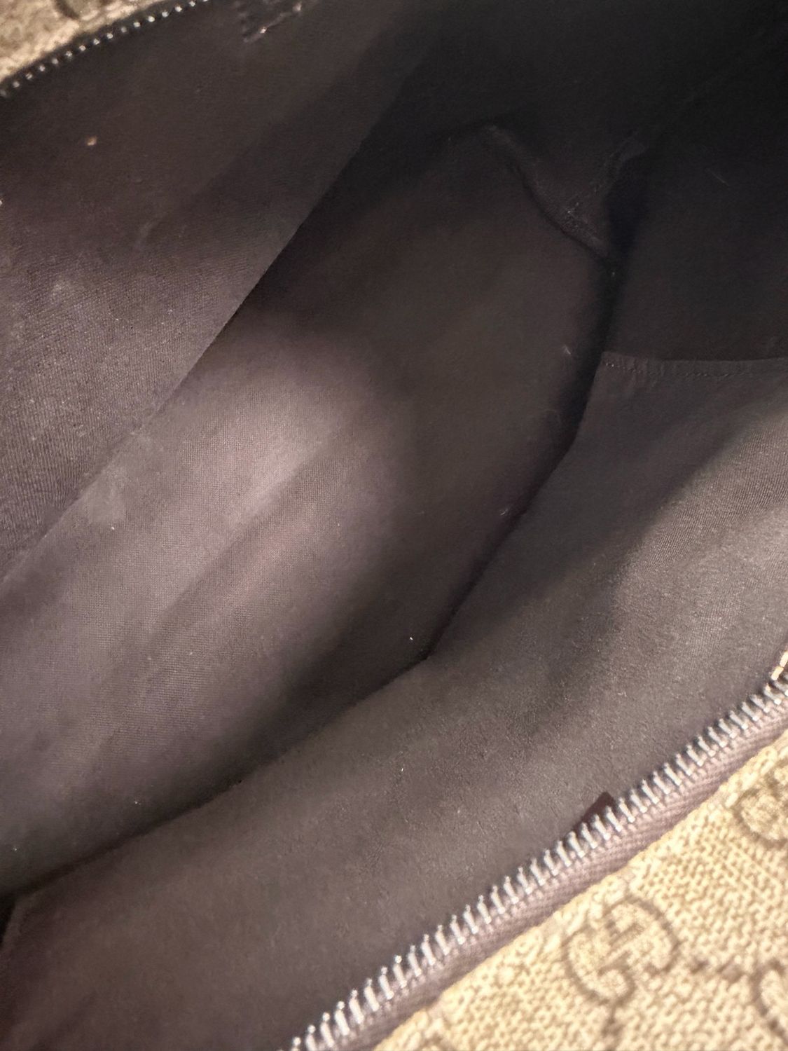 Gucci Monogram Supreme Plus Zipper Tote Shoulder Bag