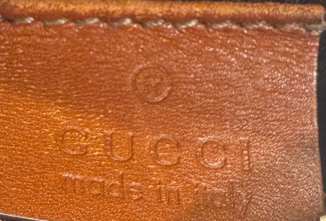 Gucci Monogram Canvas Belt Bag Bum Bag Web Strap In Navy Blue