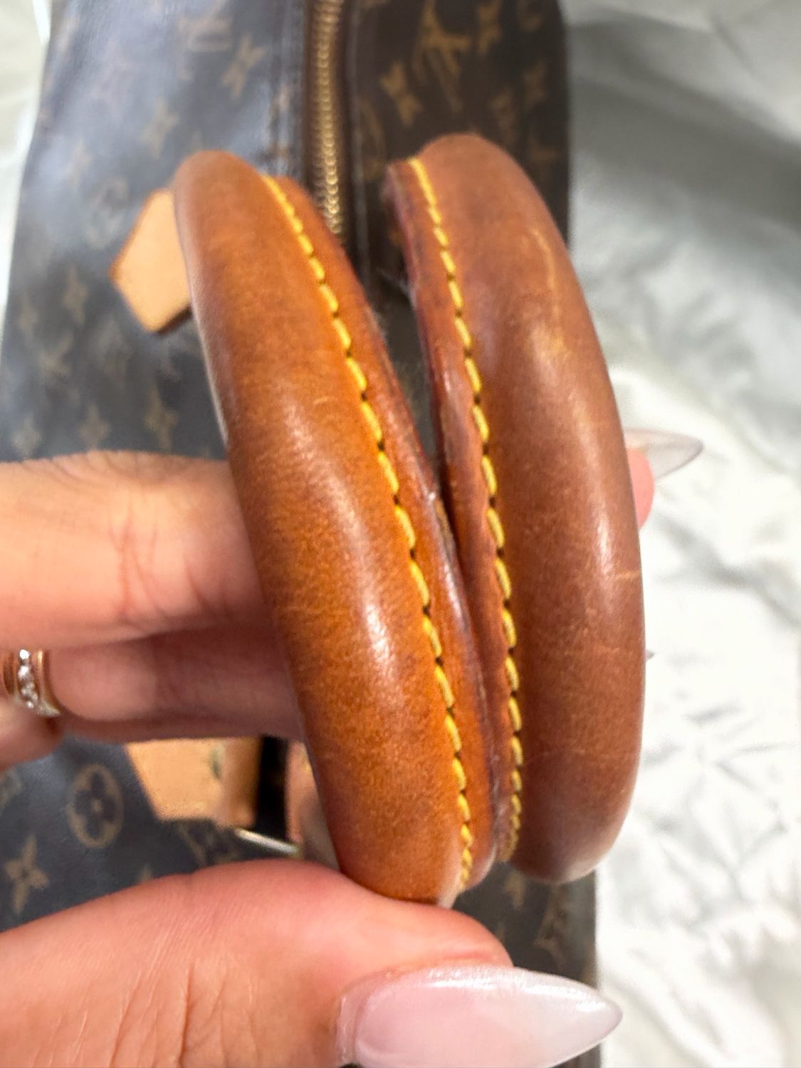 Louis Vuitton Monogram Speedy 35 Boston Bowler Satchel