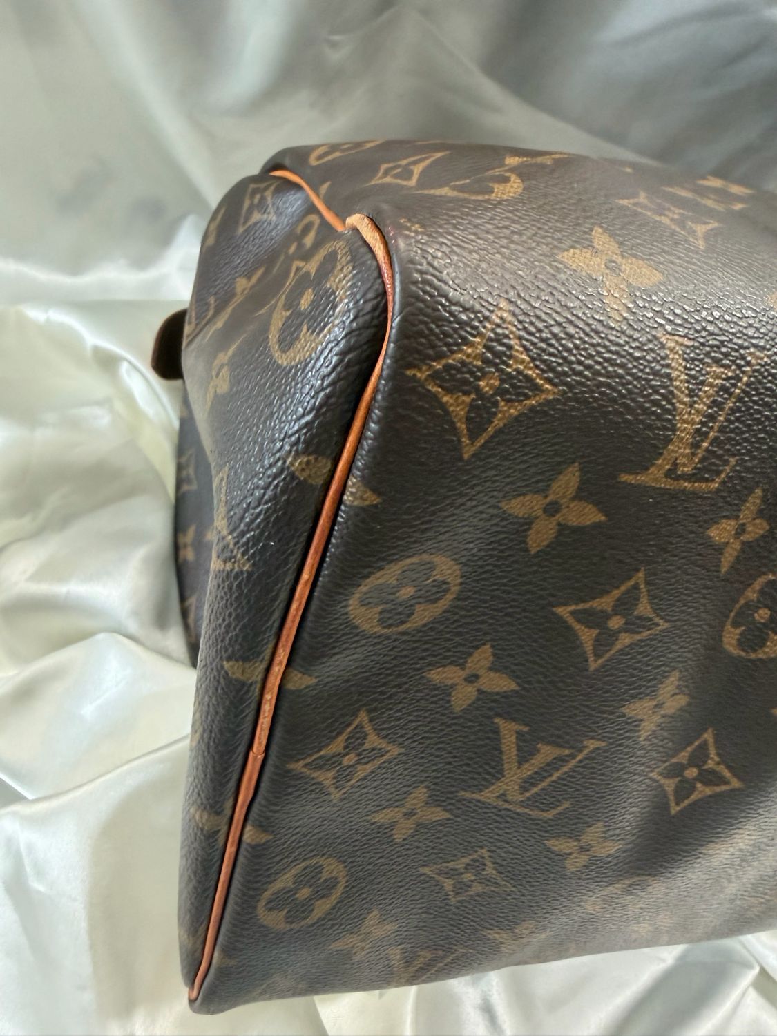 Louis Vuitton Monogram Speedy 35 Boston Bowler Satchel