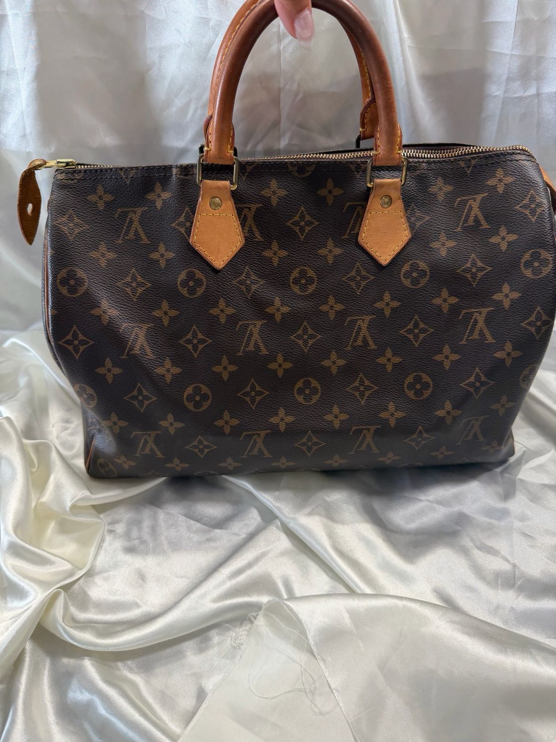 Louis Vuitton Monogram Speedy 35 Boston Bowler Satchel