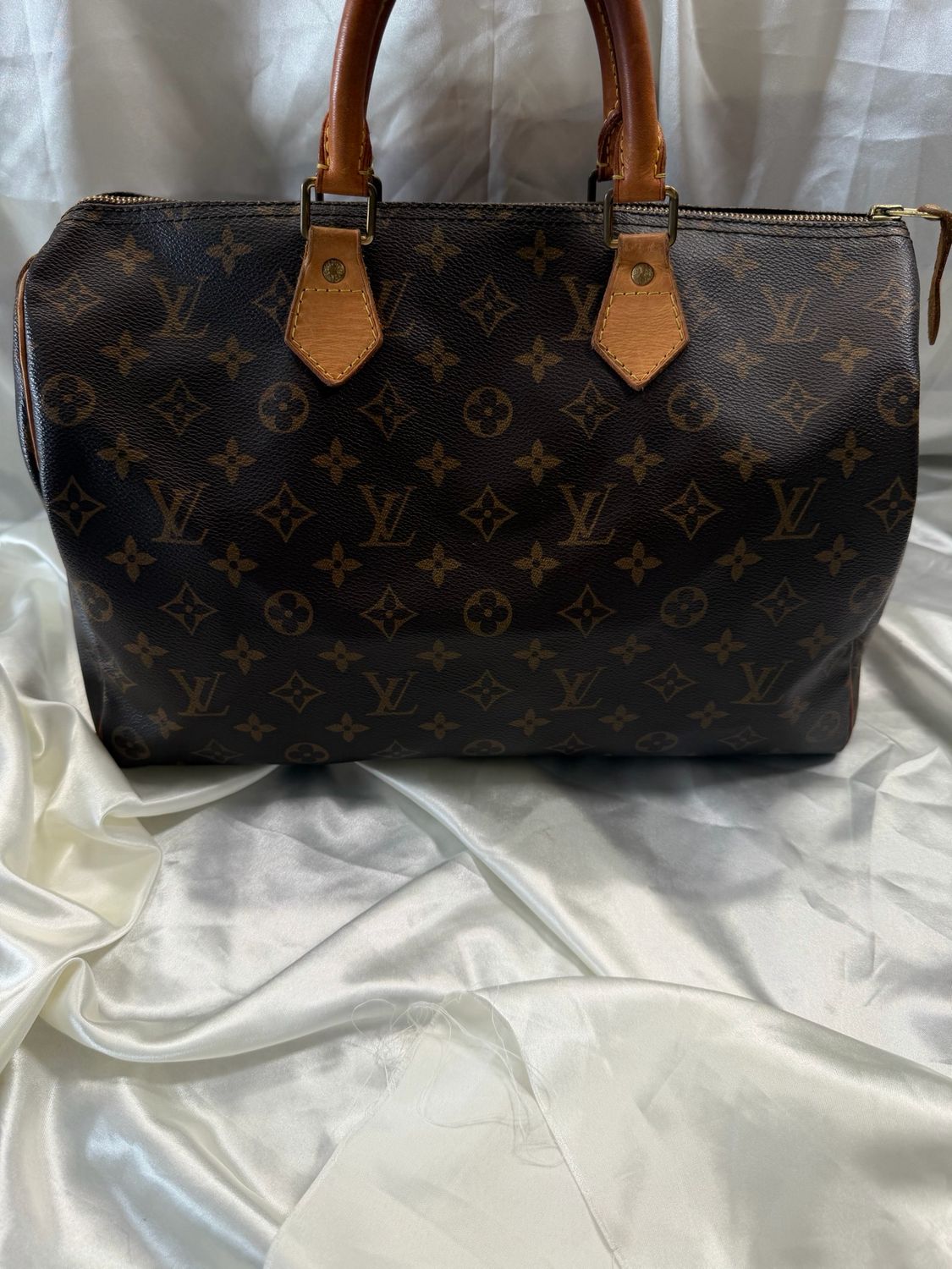 Louis Vuitton Monogram Speedy 35 Boston Bowler Satchel