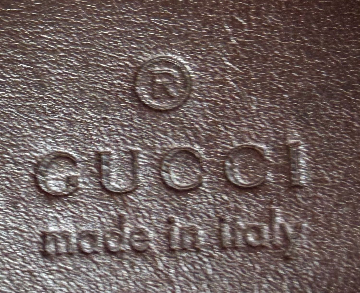 Gucci Monogram Supreme Belt Bag Bum Bag in Dark Brown