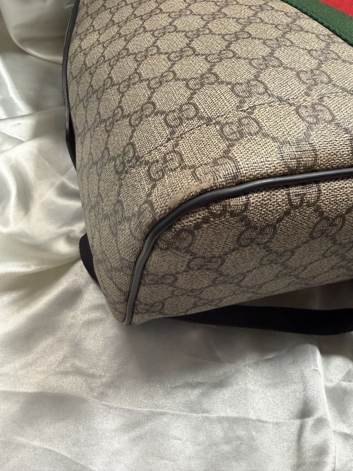 Gucci Monogram Supreme Web Ophidia Backpack 
