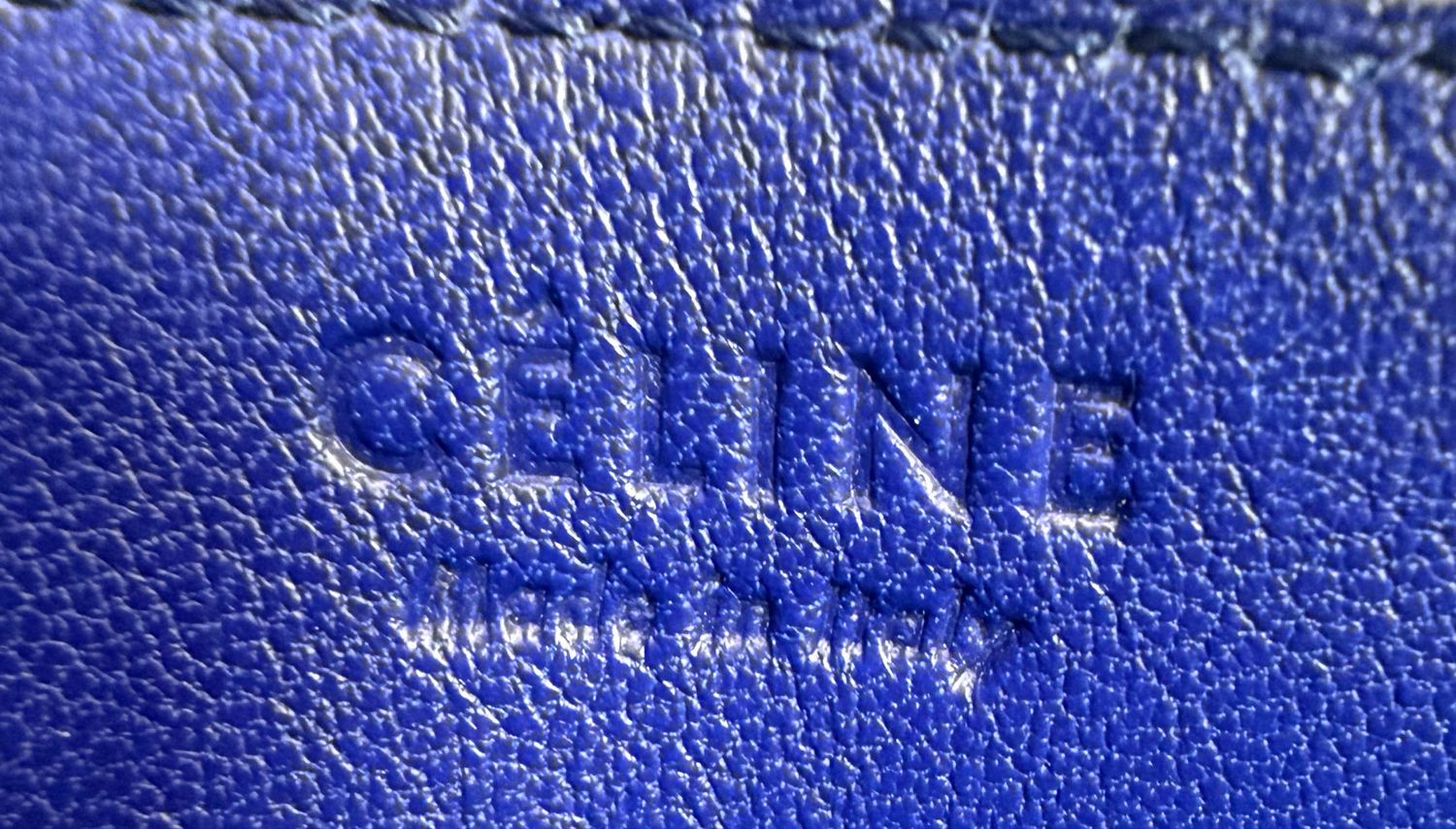 Celine Trio Crossbody Messenger Sling in Blue