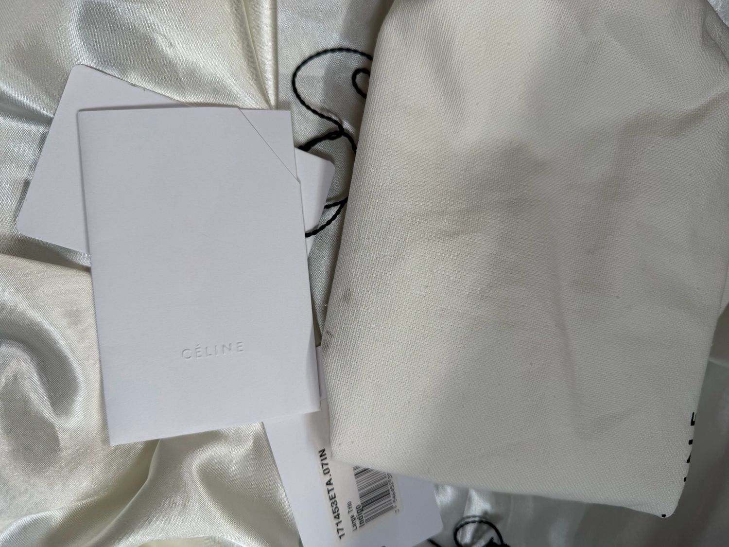 Celine Trio Crossbody Messenger Sling in Blue