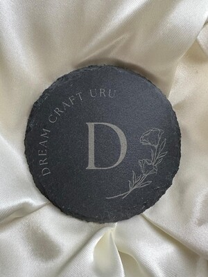 Engraver coasters personalized with any initial