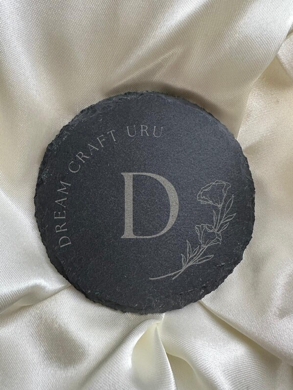 Engraver coasters personalized with any initial