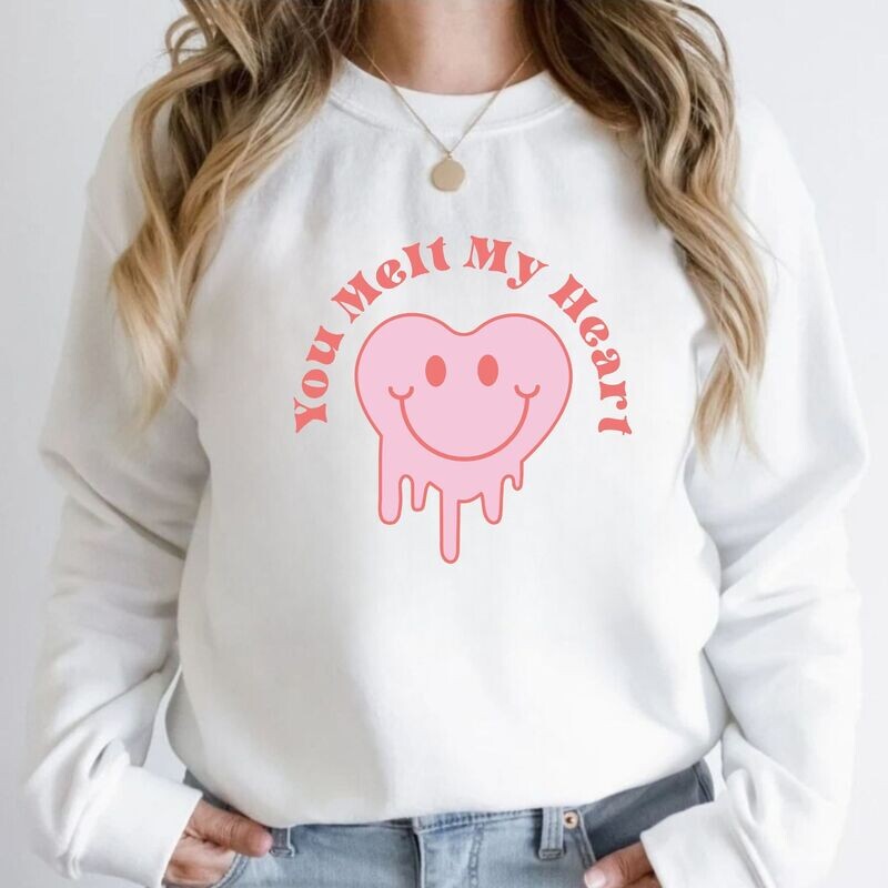 Sweatshirt Hart happy face