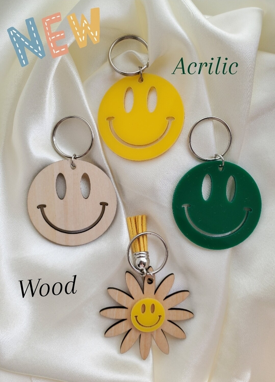 Key chain happy face