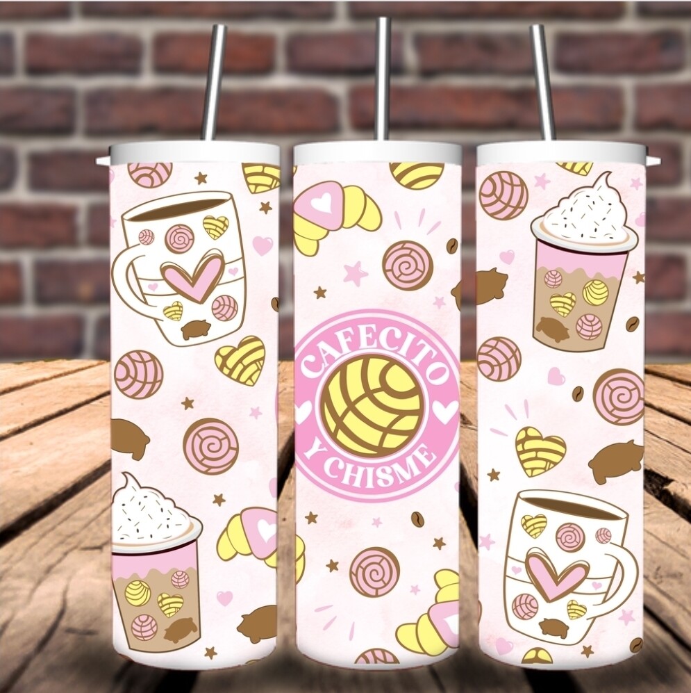 Tumbler cafecito chisme 20 oz