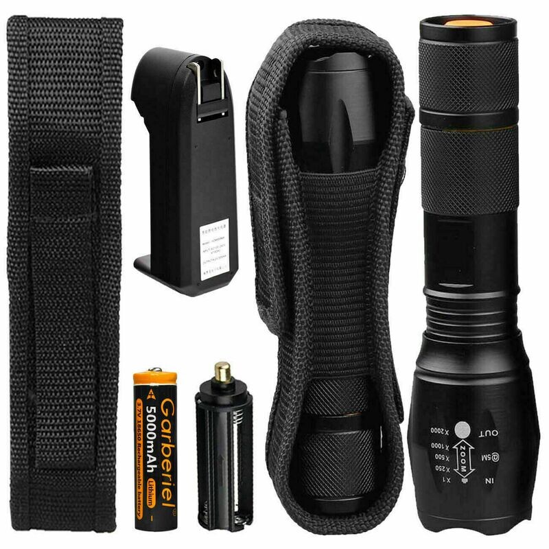 Lampara Táctica 9000LM RECARGABLE