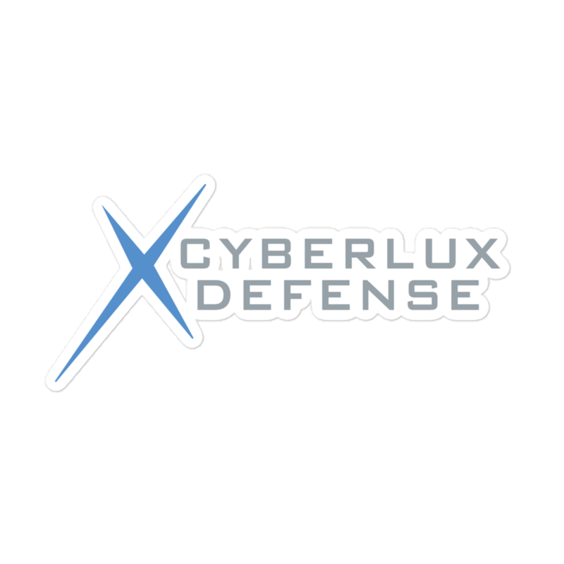 Cyberlux Defense stickers
