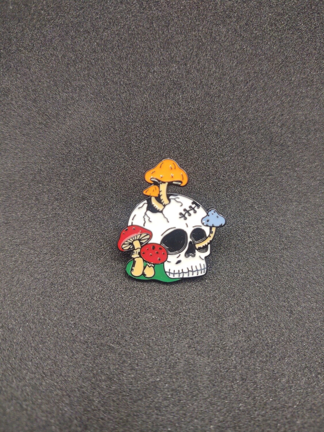 Mushroom Skull Pin