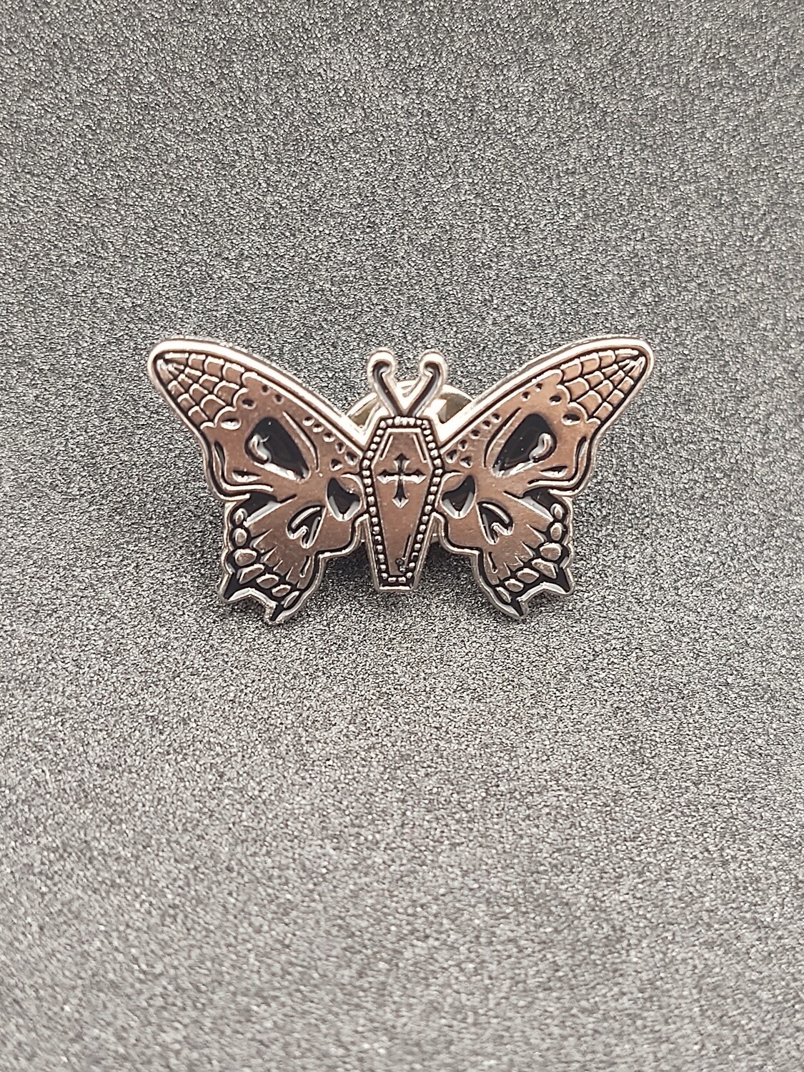 Coffin Butterfly Pin