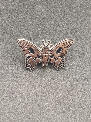 Coffin Butterfly Pin