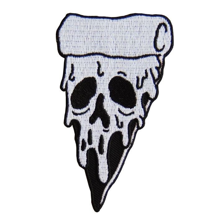 Pizza Skull Patch