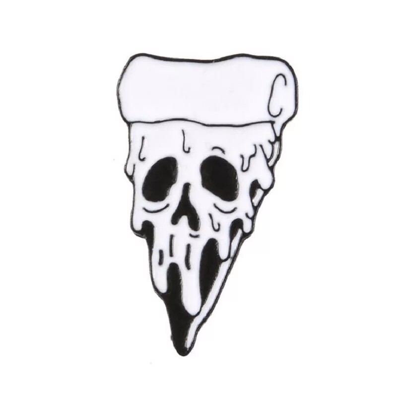 Skull Pizza Pin