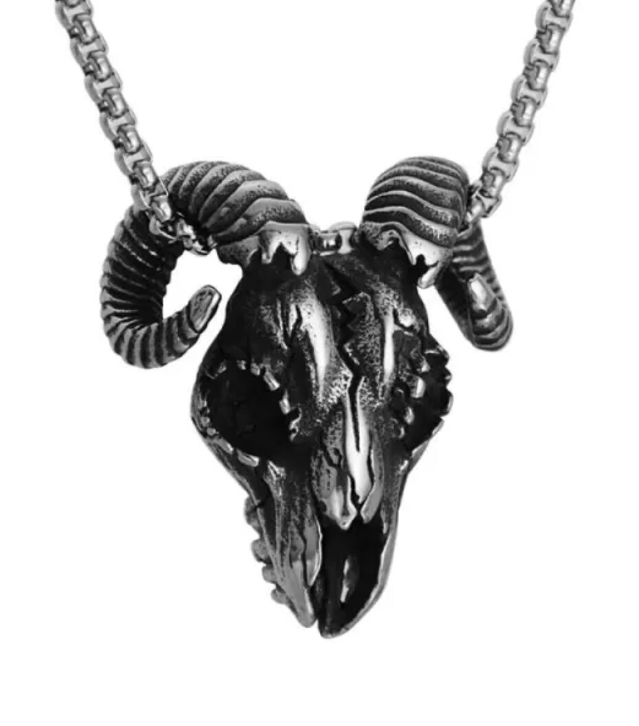 Ram Head Stainless Necklace