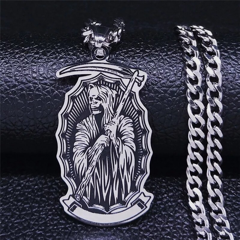 Grim Reaper Stainless Necklace