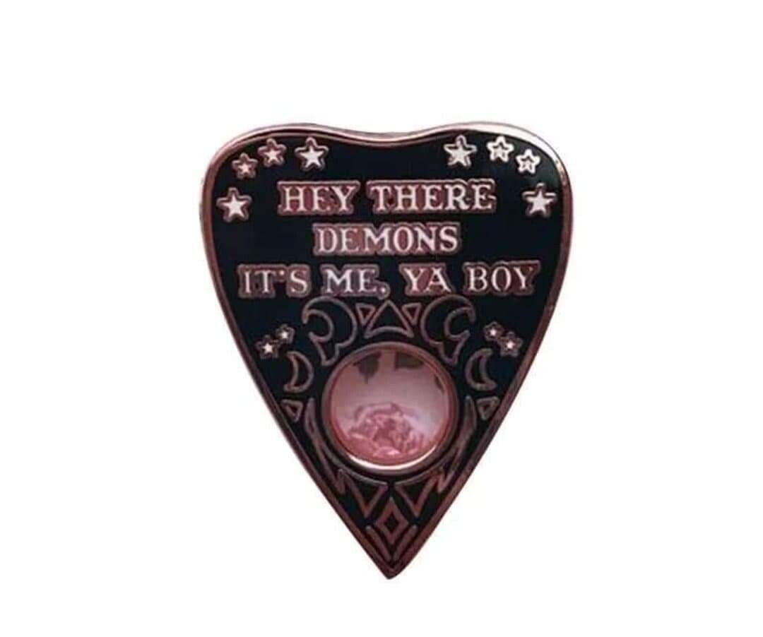 Hey There Demons Enamel Pin