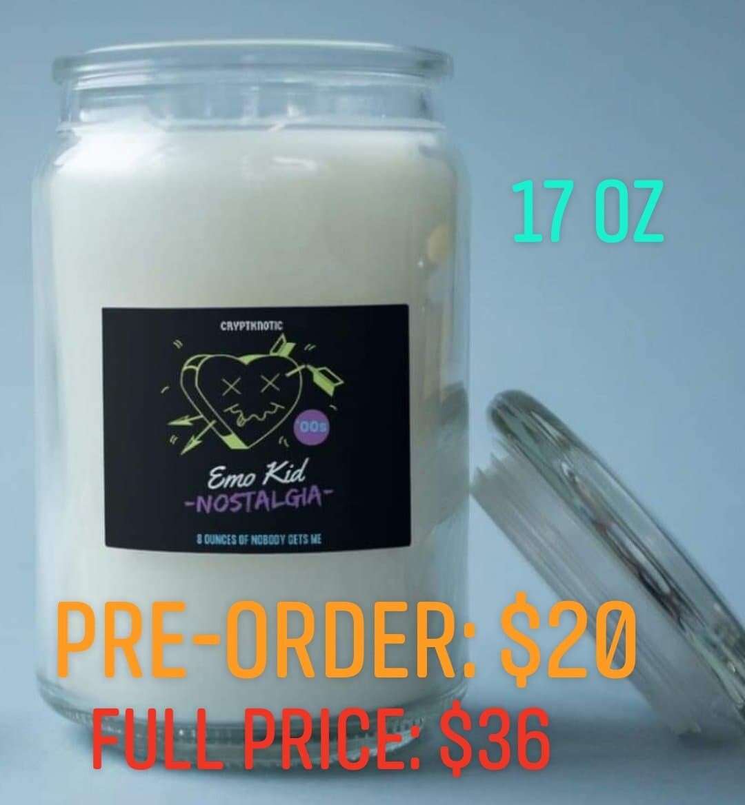 17 oz Emo Kid Nostalgia Jar Candle (Pre-Order)