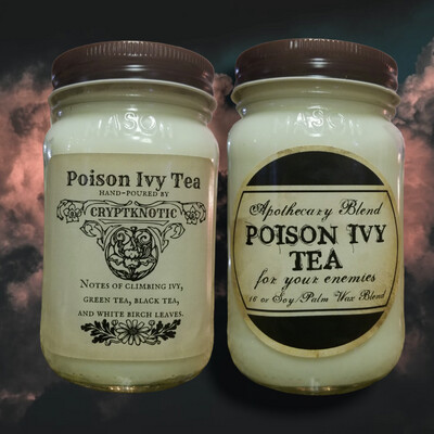 Poison Ivy Tea - Apothecary Blend 16 oz Mason Jar Candle 