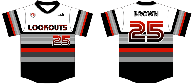 Coweta Lookouts Custom Hexaflex Baseball Jersey #J3