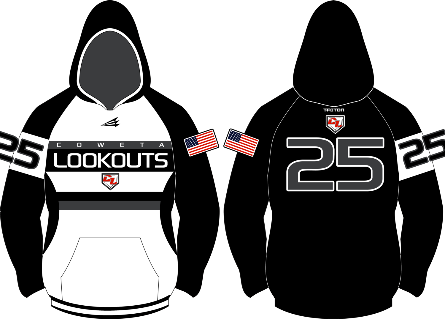 Coweta Lookouts Baseball Custom Vulcan Hoodie #VH2