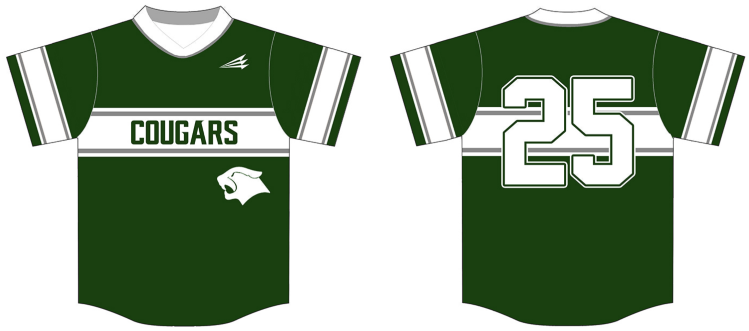 Westland Cougars Custom HexaFlex Baseball Jersey #2