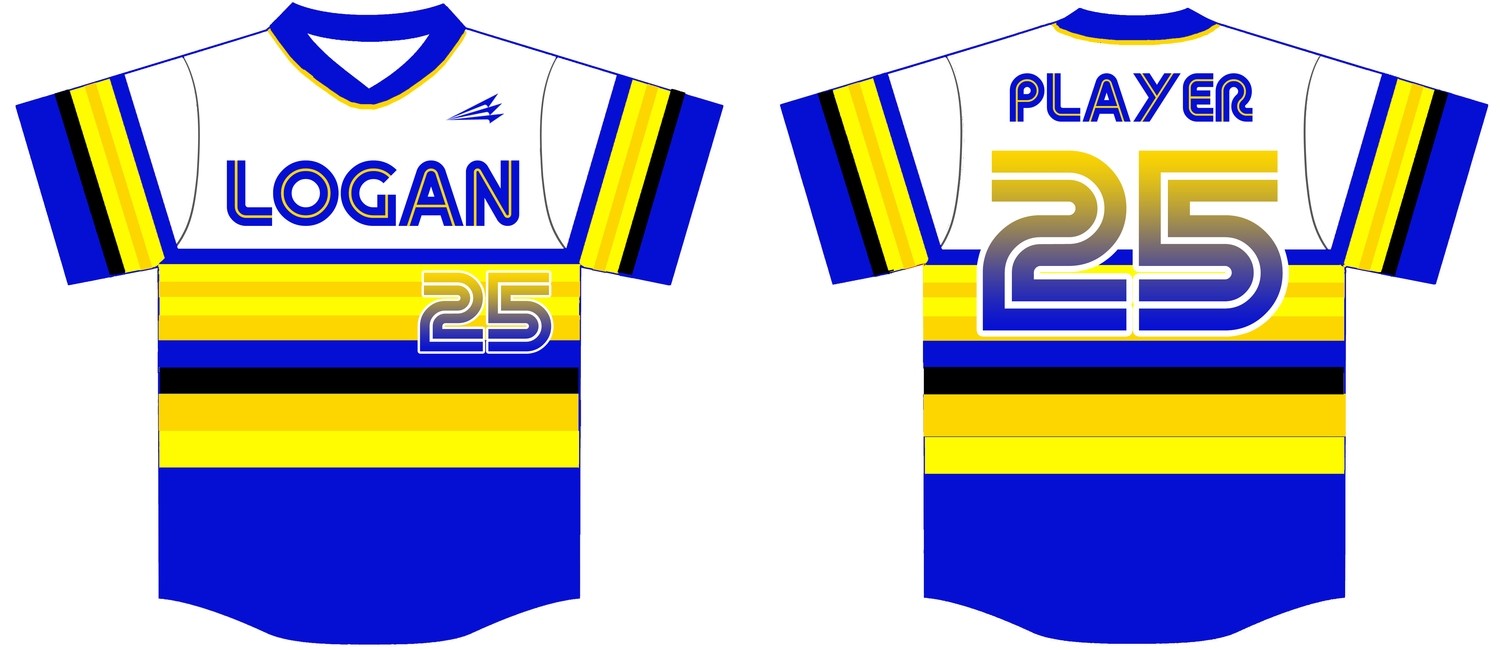 Logan Custom Baseball Jersey Design #1