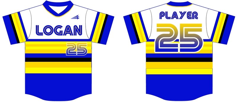 Logan Custom Baseball Jersey Design #1