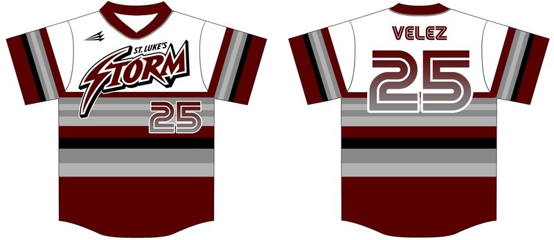 St. Luke Storm Custom Baseball Jersey #3c