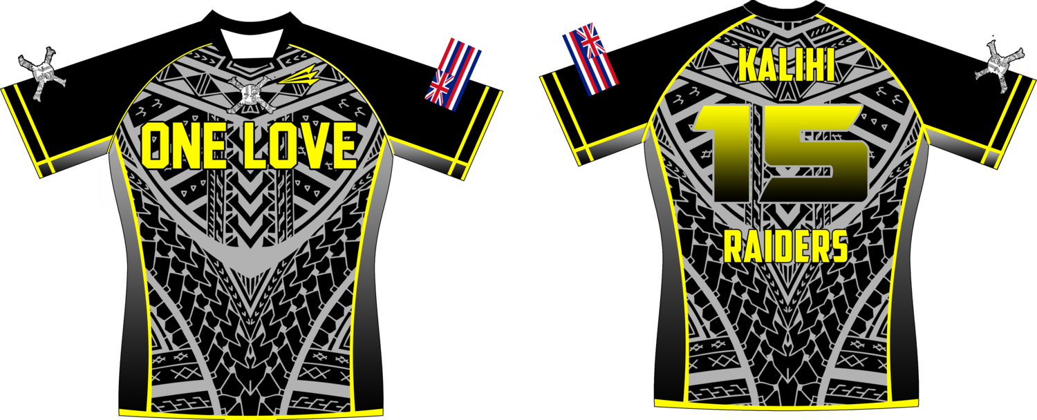 Kalihi Raiders Rugby Men&#39;s Game Jersey