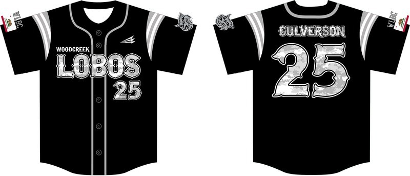 Woodcreek Lobos Custom Baseball Jersey Design 3