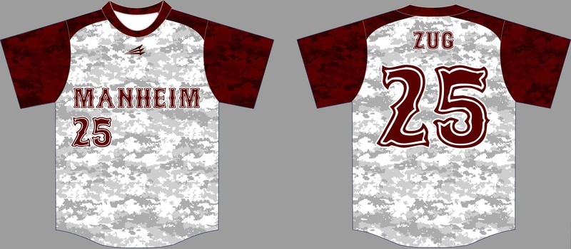 Manheim Baseball Custom Jersey Design #1