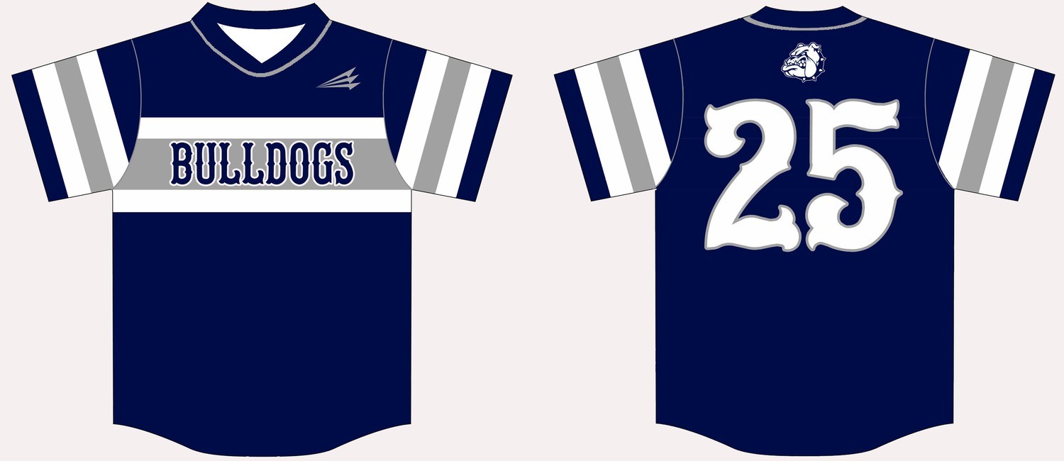 Yale High Baseball Custom Jersey Design #1