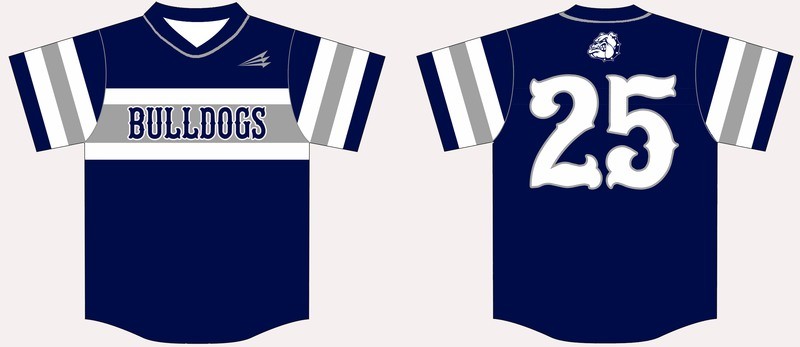 Yale High Baseball Custom Jersey Design #1