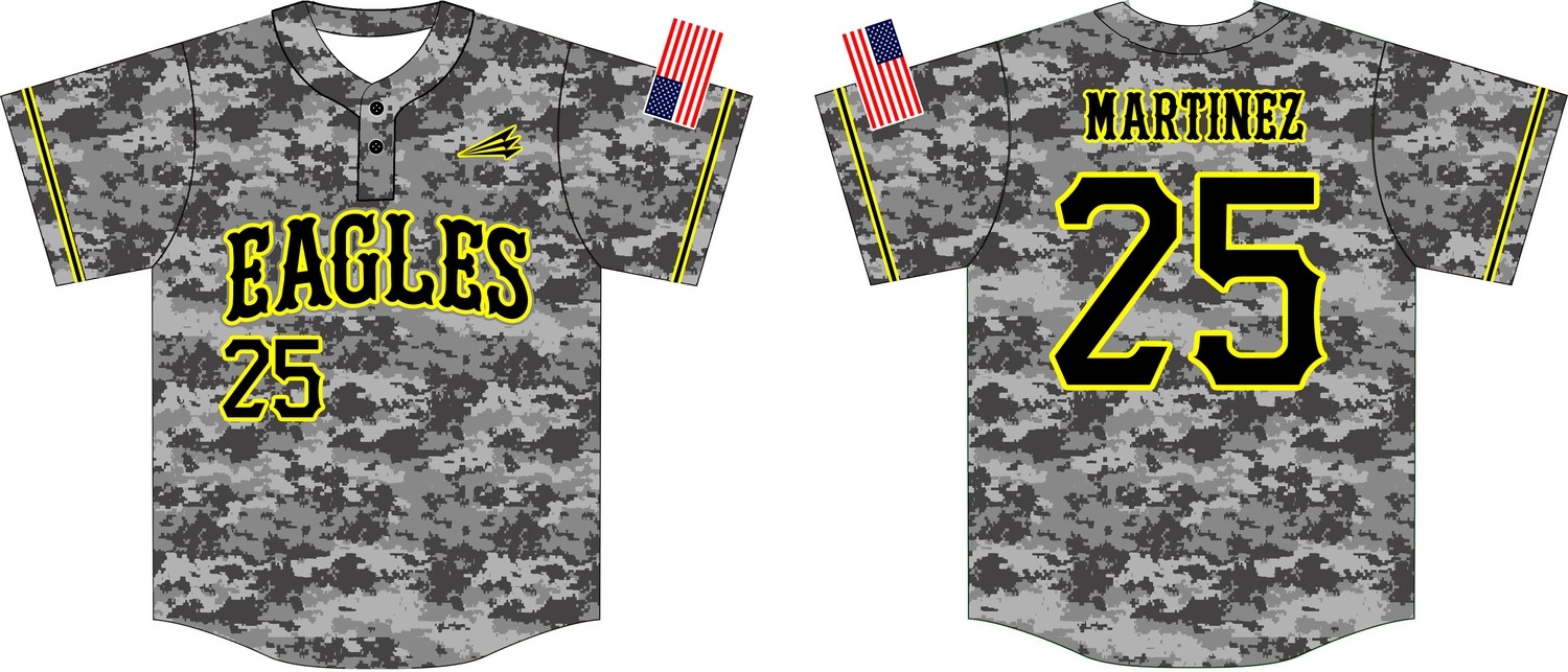 Pueblo Eagles Custom Baseball Jersey #1B
